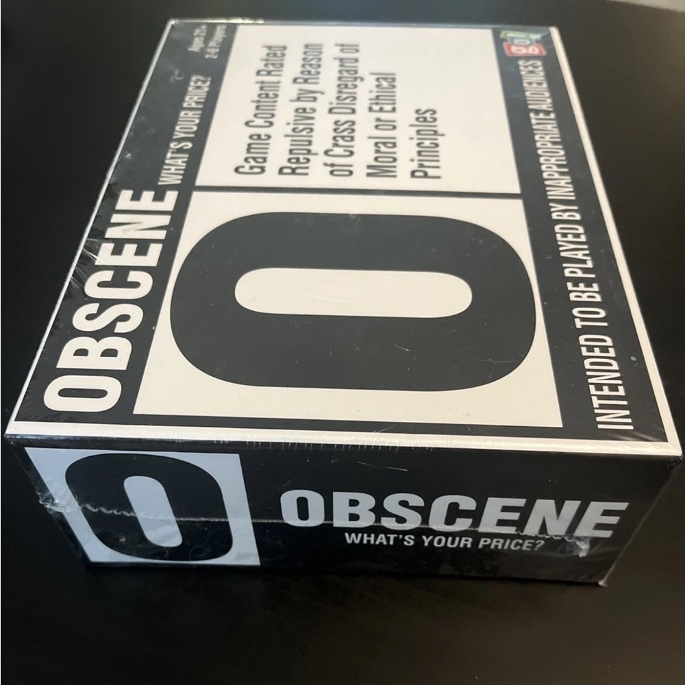 Obscene What’s Your Price? Card Game, Sealed, Brand New, Adult Game for Parties